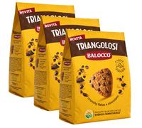 3X Balocco Triangolosi Biscotti Crunchy Flakes e Cioccolato 700g