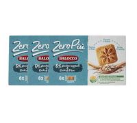 3X Balocco ZeroPiu Biscotti Frollini Extra-Crunchy con Farina di Riso e Fiocchi d'Avena Senza Zuccheri Aggiunti 230g [3 Confezioni]