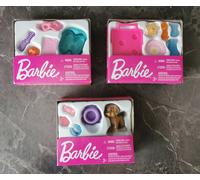3x Barbie FHY70 Piccolo Accessorio Set Cagnolino E Diversi Accessori Nuovo