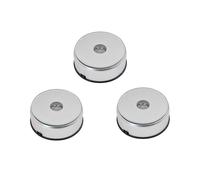 3X Base per Giradischi per Display Crystal Glass Art, Base per Display in Cristallo Rotante Colorata A LED con Cavo USB