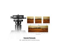 3X Base per Telecamera Panoramica con Piastra nel Stile Svizzero Arca,Testa del Treppiede un Sfera Panoramica nel Alluminio 0,95Cm con Livella un