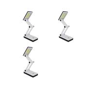 3X Batteria di Controllo Portatile COB LED Super Luminosa Pieghevole con Controllo Sensibile Alla Pressione Batteria e Alimentata Tramite USB (Senza