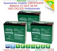 3x BATTERIE AL PIOMBO 12V 20AH 20 AMPERE RICARICABILE MAGGIORE CSB USO CICLICO