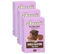 3X BauIi Plumcake con Cioccolato Senza Glutine (Gluten Free) 4 Monoporzioni 132g