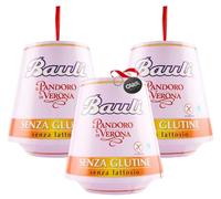 3X Bauli il Pandoro di Verona Classico Senza Glutine e Senza Lattosio (Lactose & Gluten Free) 500g con Portachiavi CAIYA® [3 Pandori]