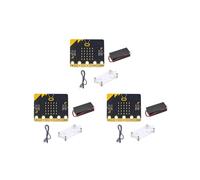 3X BBC Microbit Go Start Kit Micro:Bit BBC DIY Projects Scheda di Sviluppo 'Apprendimento Programmabile con Guscio Protettivo