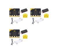 3X BBC Microbit Go Start Kit Micro:Bit BBC Programmable Learning Development Board con Custodia Protettiva per Progetti DIY