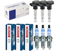 3x Beru Bobina + 3x Bosch Candela Doppio Iridio per Nissan Micra IV K13 1.2