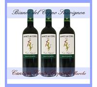 3x BIANCO DEL COPPO, MARCHE SAUVIGNON IGT 0,75 l. Cantina Conti Leopardi, Marche