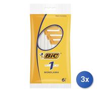 3x Bic Radi E Getta Classic 6 Pezzi 1 Lama