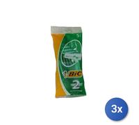 3x Bic Rasoi Radi E Getta Sensitive 5 Pezzi 2 Lame