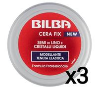 3x Bilba Cera Fix Con Semi Di Lino E Cristalli Liquidi Formula Professionale