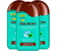3x Bilboa Docciabronze Docciashampoo Rinfrescante Menta Glaciale da 220ml x 3