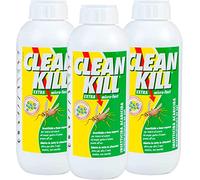 3x Biokill Insetticida Ecologico Clean Kill Extra Micro-Fast Ricarica No Gas A Base Acquosa - 3x Flaconi da 1 Litro Bio Kill