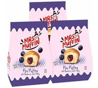 3X Blueberry Mini Muffins Ripieni di Marmellata di Mirtilli per mrs. muffin 200g