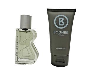 3x Bogner per Uomo Set Regalo Eau de Toilette 30ml + Shower Gel 75ml Nuovo