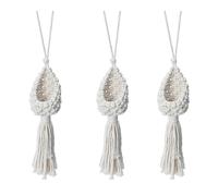 3X Boho Macrame Air Plant Hangers Tillandsia Hanging Basket Rope Holder Flo5323