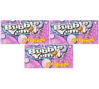 3x Bolle Yum Originale 10 Pezzi Confezione Gomma da Masticare Americano Gomma