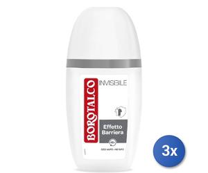 3x Borotalco Deodorante Vapo 75 Ml. Invisible