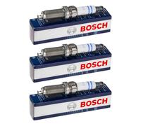 3x BOSCH Candela Doppio Platino per Peugeot 2008 i Cu _ 1.2 THP 110 / Puretech