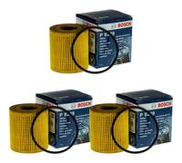 3X BOSCH Filtro Olio 1 457 429 249