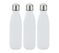 3x Bottiglia termica in acciaio inox borraccia isolante 0,5 l chiusura ermetica