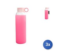 3x Bottiglie Borosilicatoslc Rosa T/pp 0,56 H&H