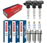 3x Bremi Bobina + 3x Bosch Candela Doppio Platino Adatto A per BMW 1er F20