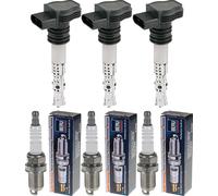 3x Bremi Bobina Accensione + Beru Candela per Daihatsu Move L6_L9_1.0i