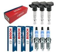 3x Bremi Bobina + Bosch Candela per Toyota Aygo WNB1_KGB1_1.0 Yaris _P9_