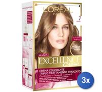 3x Bundle L’Oréal Paris Excellence Crème Biondo 7