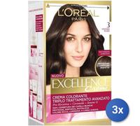 3x Bundle L’Oréal Paris Excellence Crème Castano Scuro 3