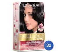 3x Bundle L’Oréal Paris Excellence Crème Nero 1