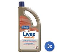 3x Bundle Nuncas Pavimenti Cera 1000 Ml. Livax 2 Rustica