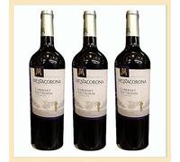 3x Cabernet Sauvignon Trentino doc, cl 75, agricoltura sostenibile, cantine Mezzacorona, vino rosso, prodotto tipico Italia