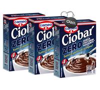 3X Cameo, Ciobar Zero Senza Zuccheri Aggiunti, Confezione 76 g con Portachiavi CAIYA® [3 Pezzi]
