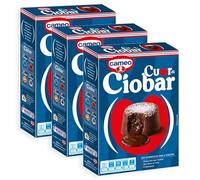 3X Cameo Cuor di Ciobar Preparato per Tortini con Cuore Cremoso al Cioccolato 233g