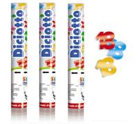 3X Cannone SPARACORIANDOLI 18 ANNI METAL - Tubo lancia coriandoli 30cm