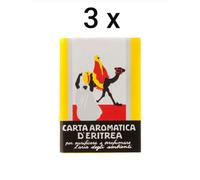 3X CARTA AROMATICA D'ERITREA 72 LISTELLI PROFUMO PER AMBIENTI ORIENTALE BRUCIARE