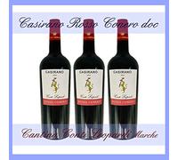 3x CASIRANO ROSSO CONERO DOC 0,75 l. cantina Conti Leopardi Marche