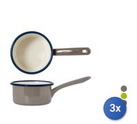 3x Casseruole smaltata con diametro di cm 12