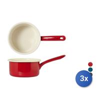 3x Casseruole smaltata con diametro di cm 14