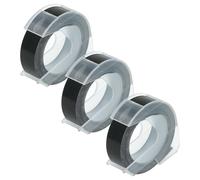 3x Cassetta 3D per Dymo Rhino M1011 bianco-nero