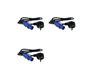 3X Cavo di Alimentazione Powercon Plug Stage Light 3core 1.2M Cavo di Collegamento Alimentazione DMX512 Luce LED Luce Evento Spettacolo SPINA UE