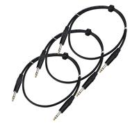 3x Cavo Jack Audio Stereo 6,3mm 1/4'' Maschio Maschio 1m per Strumenti Musicali
