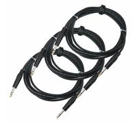 3x Cavo Jack Audio Stereo 6,3mm 1/4'' Maschio Maschio 3m per Strumenti Musicali