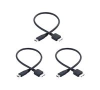 3X Cavo per Disco Rigido, Cavo Dati USB 3.1 Tipo C Maschio A USB 3.0 Micro-B Maschio per Tablet