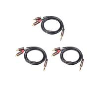 3X Cavo Rca Hifi Stereo da 3,5 mm un 2 Rca Cavo Audio Aux Rca Jack 3,5 Splitter un Y per Amplificatori Audio Car Aux Telefono Cellulare