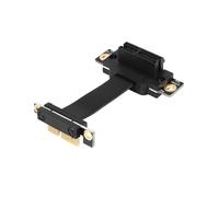 3X Cavo Riser PCIE X1 Dual 90 Gradi Ad Angolo Retto PCIe 3.0 X1 un X1 Cavo di Prolunga 8 Gbps PCI Express 1X Scheda Riser - 5CM