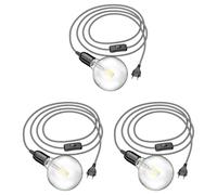 3x cavo tessile LEHA interruttore a spina nero bianco frastagliato 3 m presa [EEK: E]